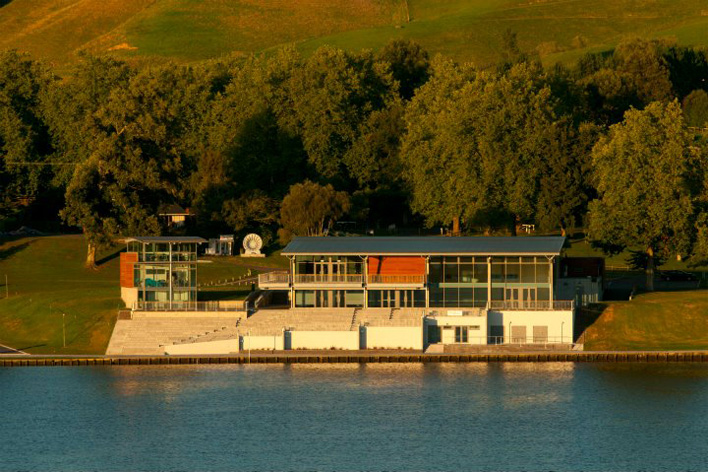 Don Rowlands Rowing Centre, Lake Karapiro, Waikato.